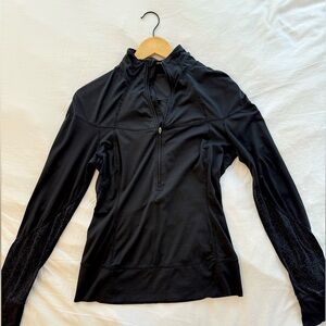 Black Lululemon athletic jacket